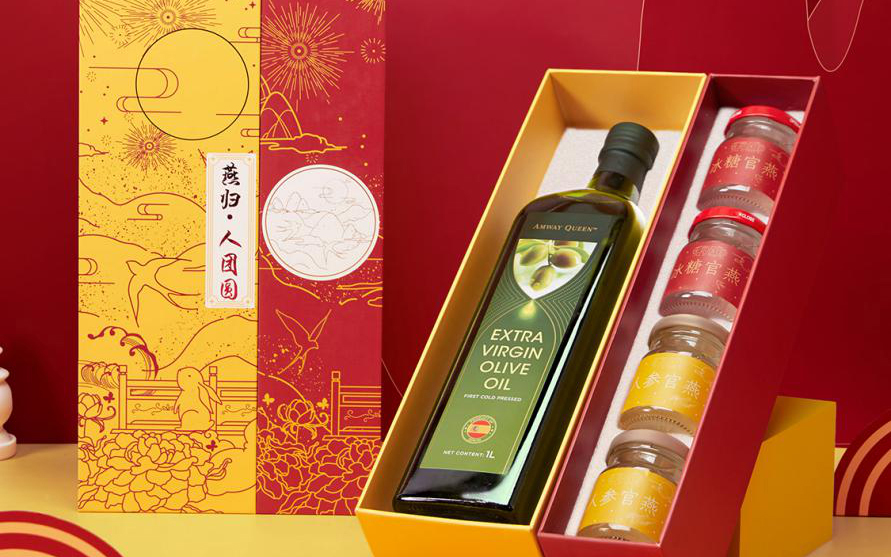 燕之屋联名安利，推出限定款“燕归·人团圆”燕窝橄榄油中秋礼盒
